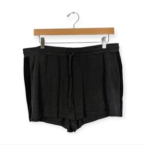 NWT Tommy John Charcoal Heather Double Stripe Loungewear Shorts Size L